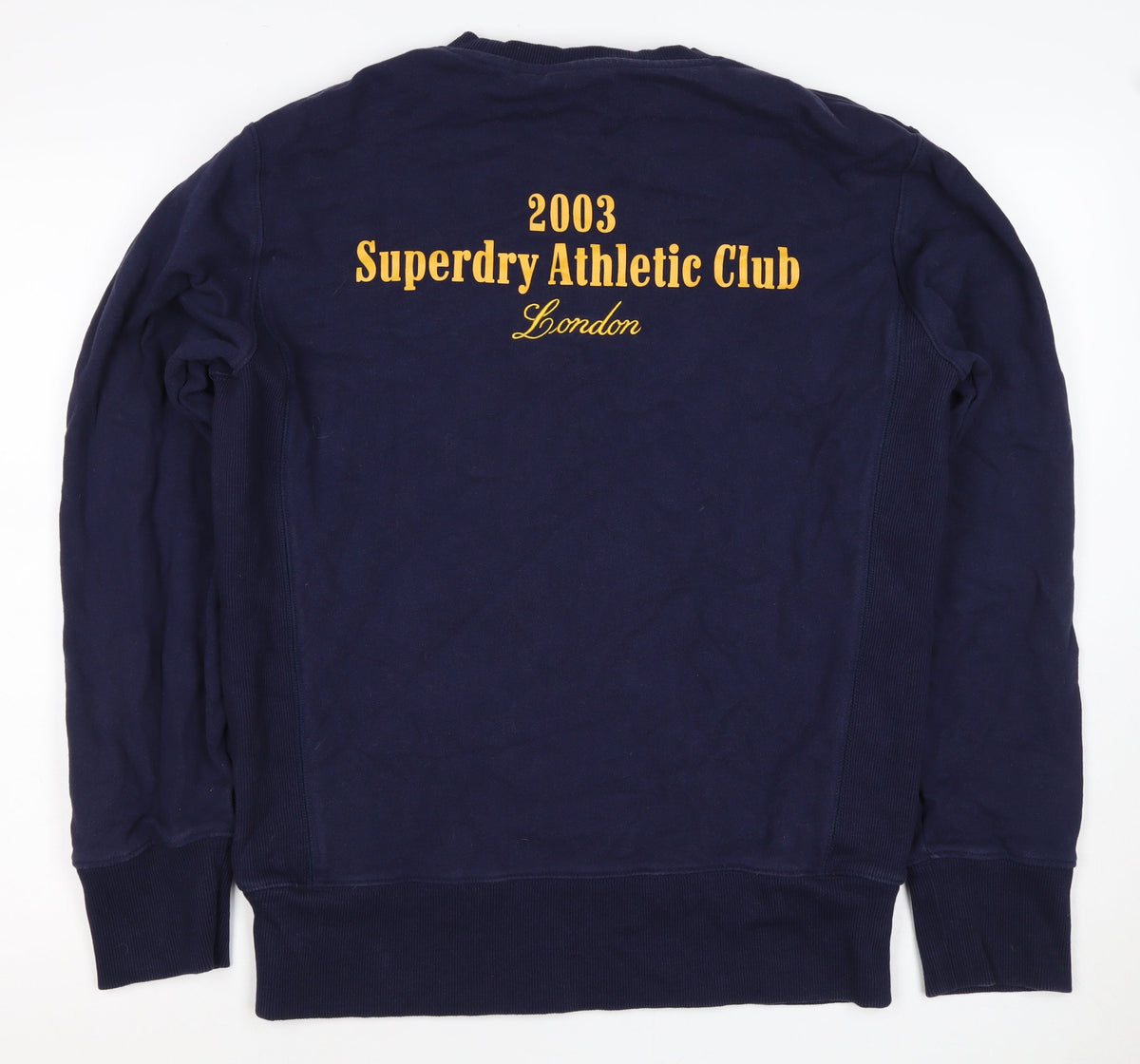 Superdry Men’s Blue S Pullover Sweatshirt London Athletic Club Logo