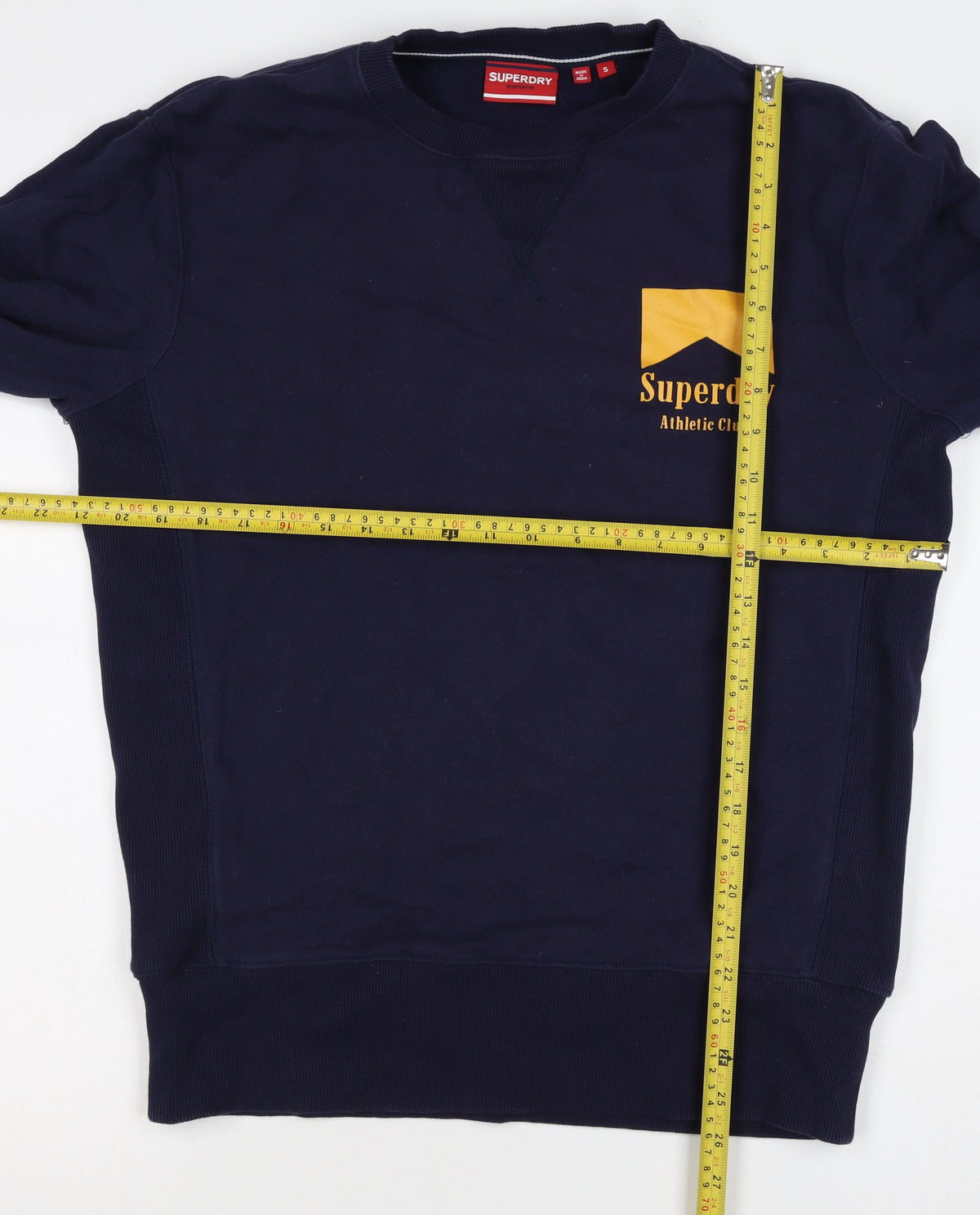 Superdry Men’s Blue S Pullover Sweatshirt London Athletic Club Logo