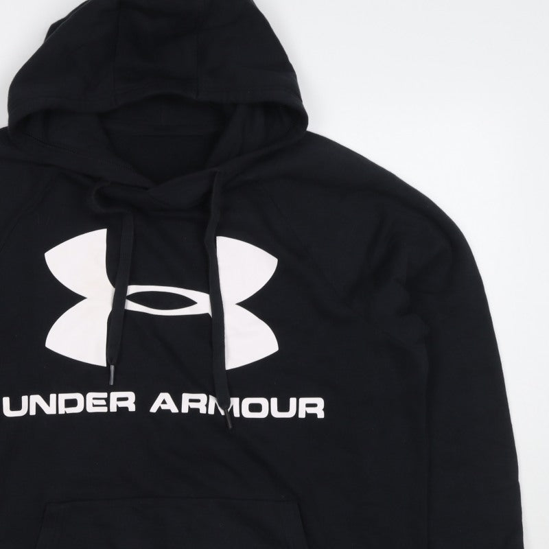 Under Armour Men’s Black M Pullover Hoodie Logo Graphic Sports