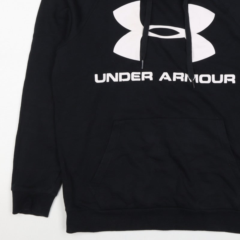 Under Armour Men’s Black M Pullover Hoodie Logo Graphic Sports