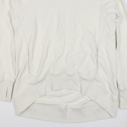 Sweaty Betty Women Ivory XS Pullover Hoodie Raglan Long Sleeve
