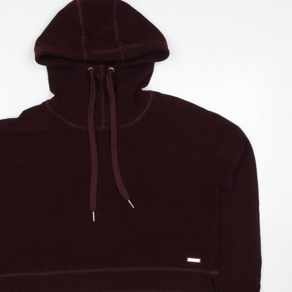Sweaty Betty Women’s Burgundy S Velour Hooded Pullover Sweatshirt