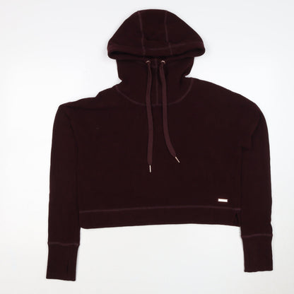 Sweaty Betty Women’s Burgundy S Velour Hooded Pullover Sweatshirt