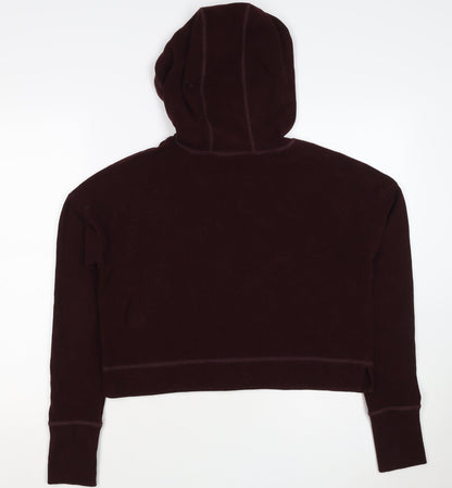 Sweaty Betty Women’s Burgundy S Velour Hooded Pullover Sweatshirt
