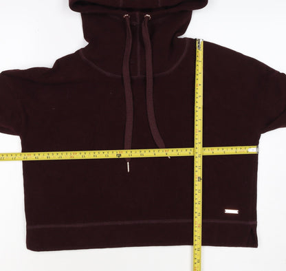 Sweaty Betty Women’s Burgundy S Velour Hooded Pullover Sweatshirt
