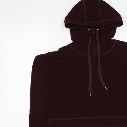 Sweaty Betty Women’s Burgundy S Velour Hooded Pullover Sweatshirt