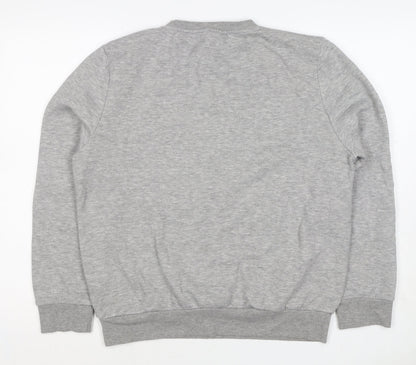 Harry Potter Womens Grey M Hogwarts Alumni Fleece Pullover Sweatshirt