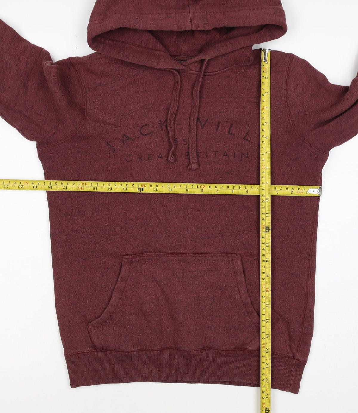Jack Wills Women’s Red UK 6 Pullover Hoodie Logo Pocket