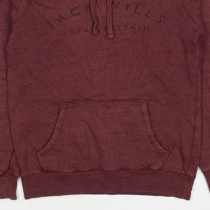 Jack Wills Women’s Red UK 6 Pullover Hoodie Logo Pocket