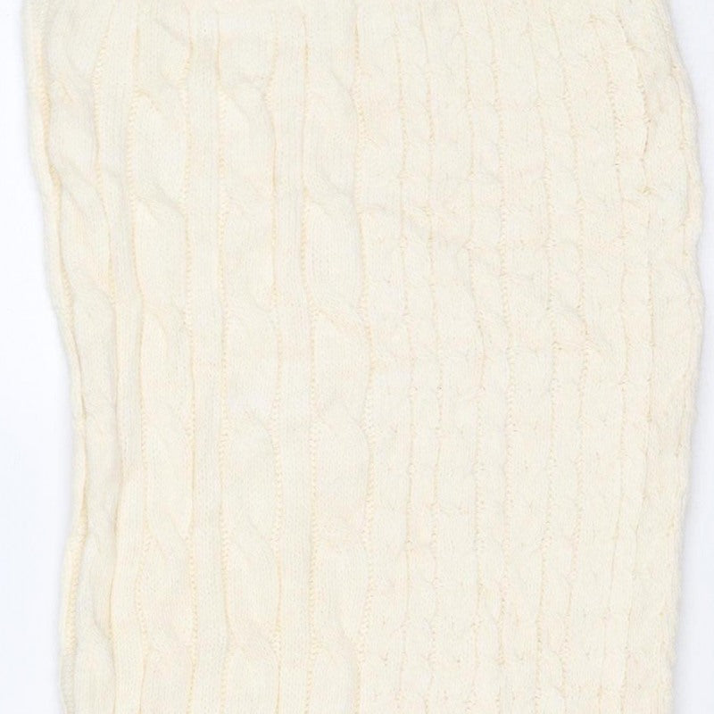 Marks and Spencer Women Ivory XS Cable Knit Long Pencil Skirt