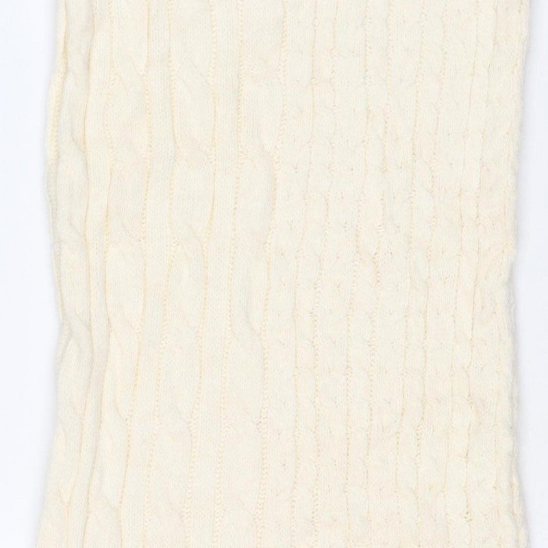 Marks and Spencer Women Ivory XS Cable Knit Long Pencil Skirt