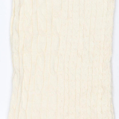 Marks and Spencer Women Ivory XS Cable Knit Long Pencil Skirt