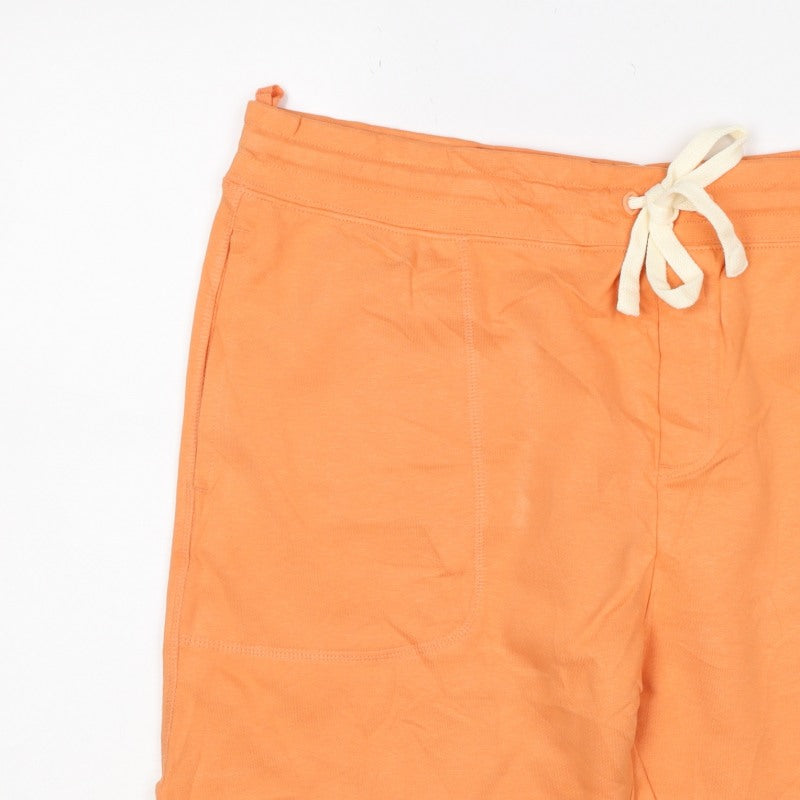 Marks and Spencer Men's Orange XL Sweat Shorts Drawstring Cotton Stretch