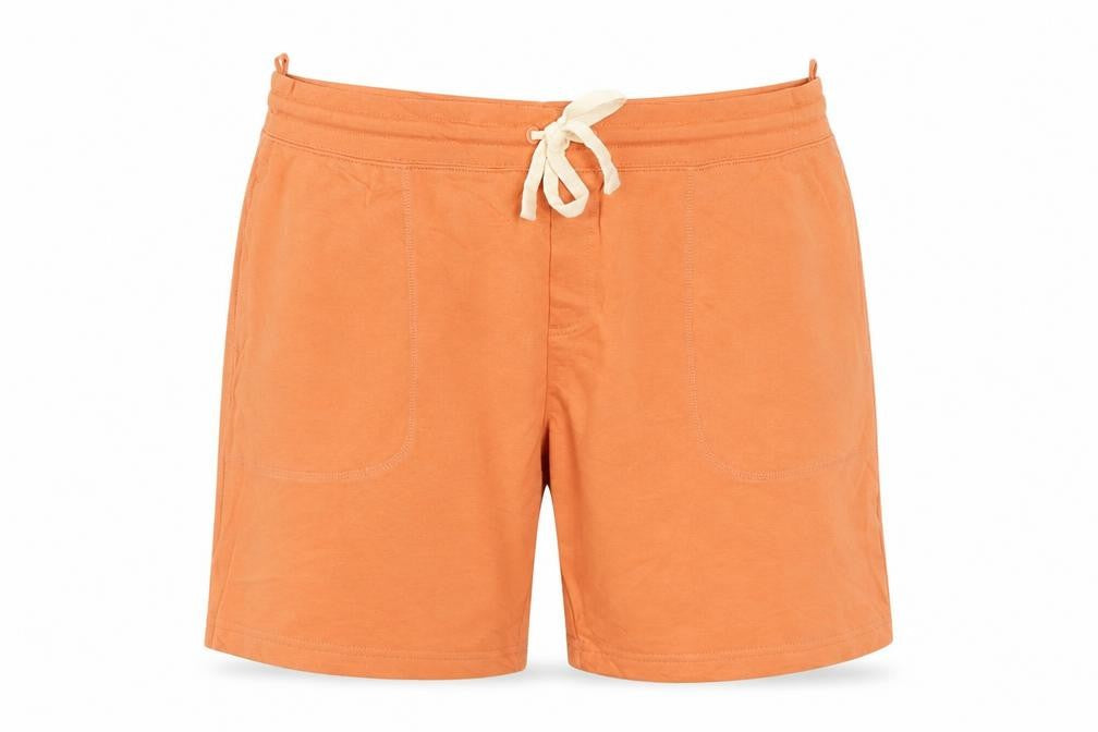 Marks and Spencer Men's Orange XL Sweat Shorts Drawstring Cotton Stretch