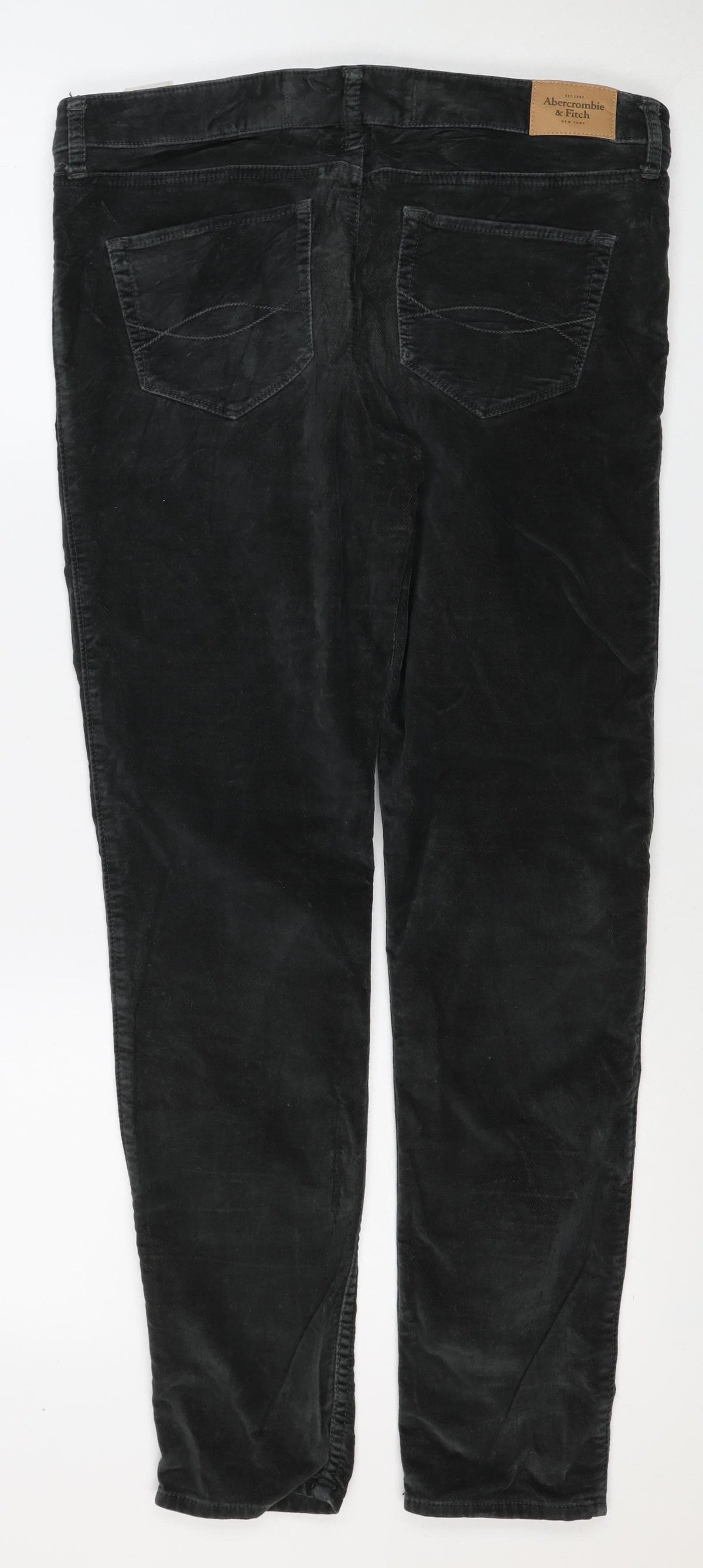 Abercrombie & Fitch Women’s Black Size 8 W29 Stretch Straight Trousers