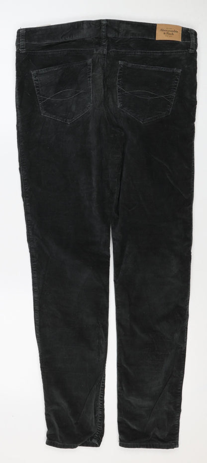 Abercrombie & Fitch Women’s Black Size 8 W29 Stretch Straight Trousers