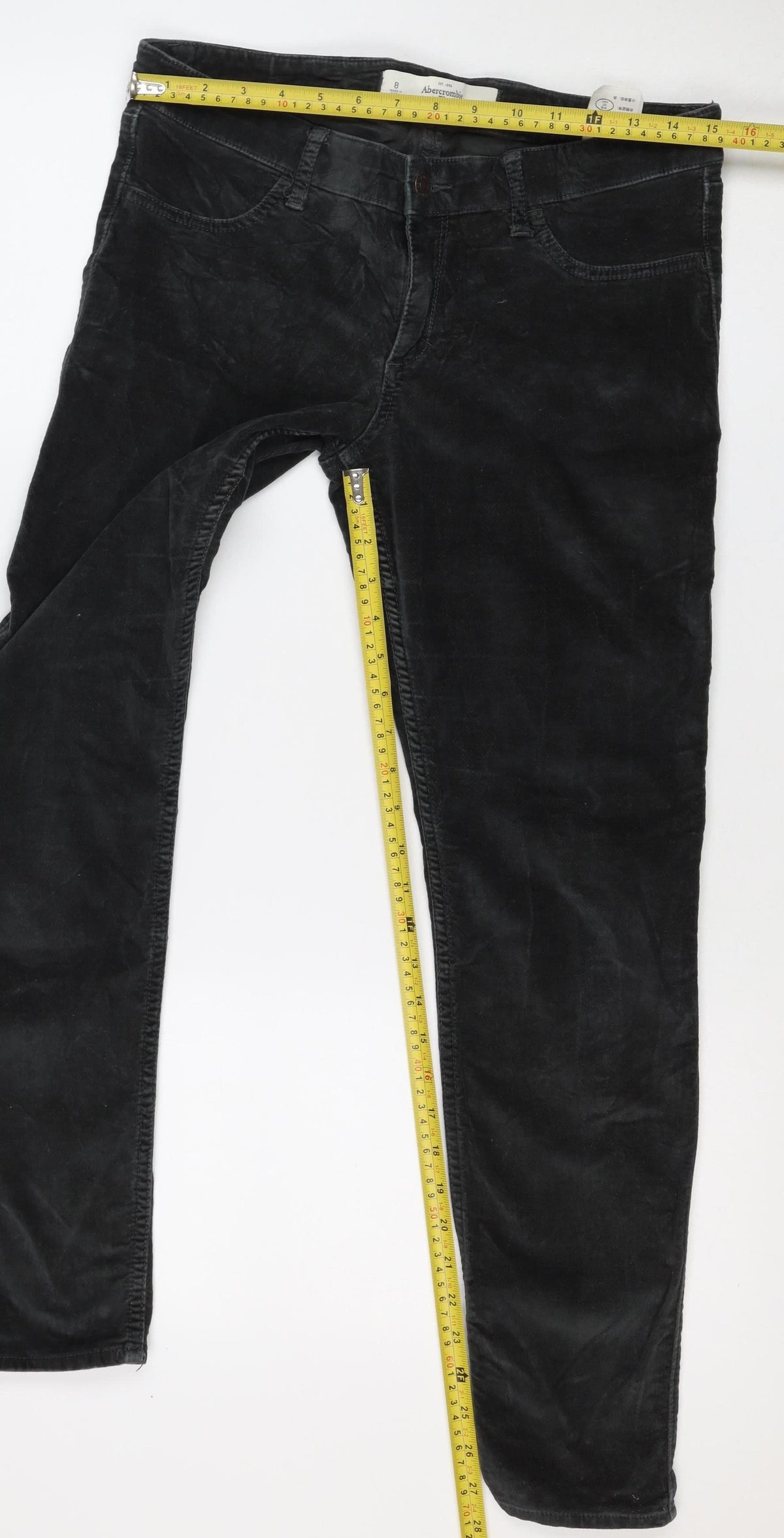 Abercrombie & Fitch Women’s Black Size 8 W29 Stretch Straight Trousers