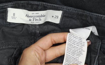 Abercrombie & Fitch Women’s Black Size 8 W29 Stretch Straight Trousers