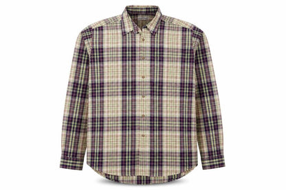 Marks & Spencer Men Green Plaid Cotton XL Long Sleeve Button-Up Shirt