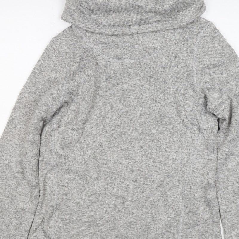 Mountain Warehouse Women Grey UK 14 Pullover Cowl Neck Hoodie
