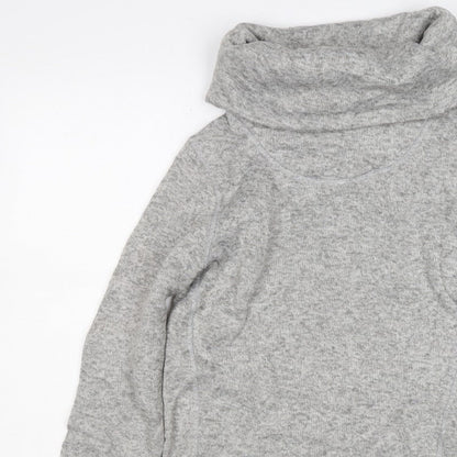 Mountain Warehouse Women Grey UK 14 Pullover Cowl Neck Hoodie