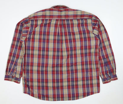 Marks & Spencer Men’s XL Multicolour Plaid Cotton Button Down Shirt