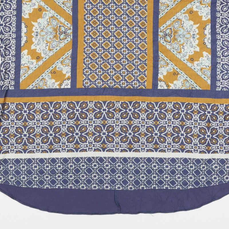 Nutmeg Women Multicoloured Geometric Tunic Top UK 22 Short Sleeve