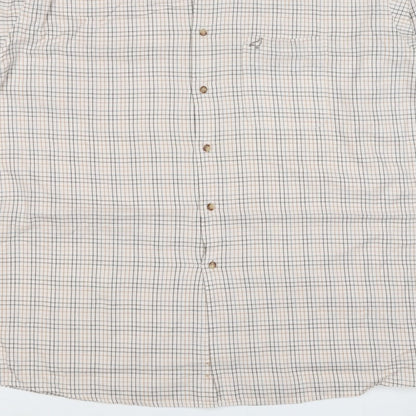 Alpendale Men’s XL White Check Cotton Country Shirt Long Sleeve
