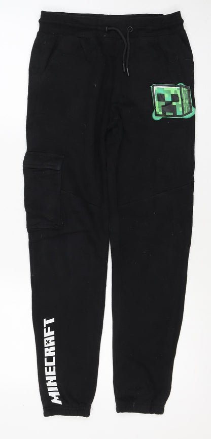 Mojang Studios Boys Black Minecraft Jogger Trousers 12-13 Years