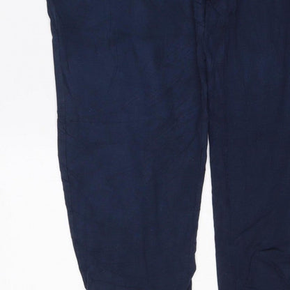Threadbare Men's Blue M Jogger Trousers Elastic Waist Viscose