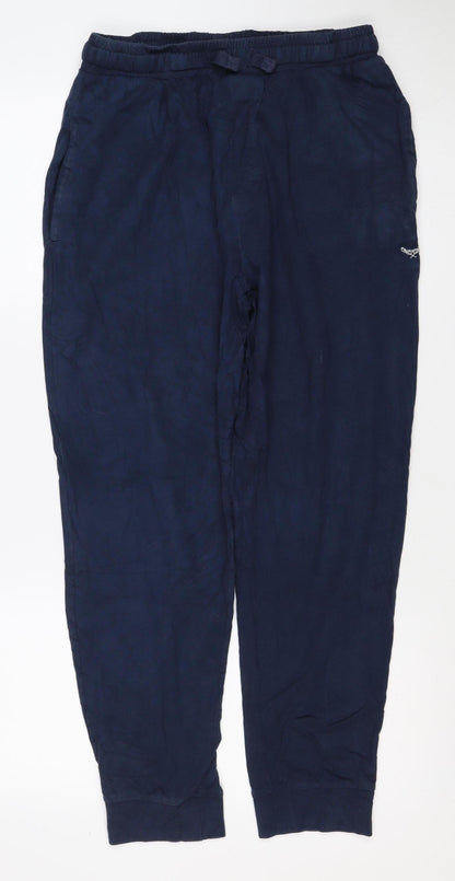Threadbare Men's Blue M Jogger Trousers Elastic Waist Viscose