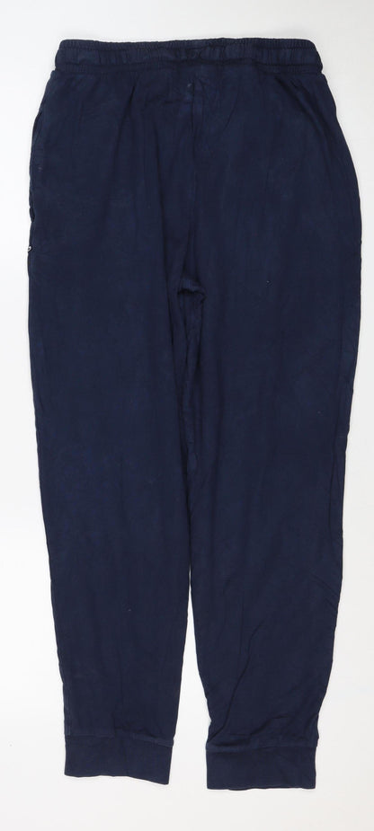 Threadbare Men's Blue M Jogger Trousers Elastic Waist Viscose