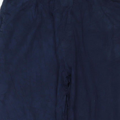 Threadbare Men's Blue M Jogger Trousers Elastic Waist Viscose