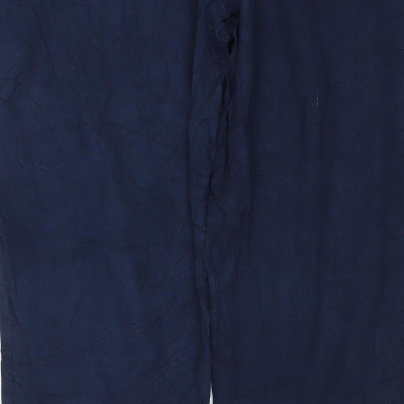 Threadbare Men's Blue M Jogger Trousers Elastic Waist Viscose