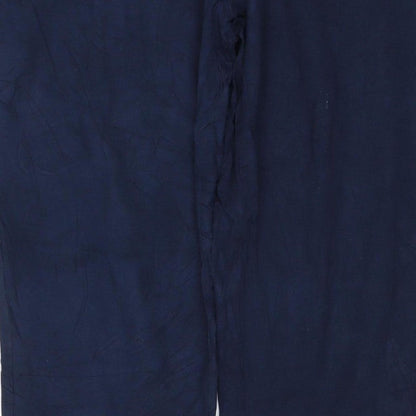 Threadbare Men's Blue M Jogger Trousers Elastic Waist Viscose