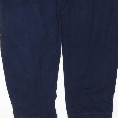 Threadbare Men's Blue M Jogger Trousers Elastic Waist Viscose