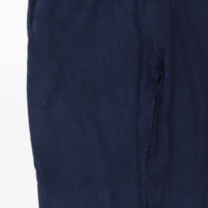 Threadbare Men's Blue M Jogger Trousers Elastic Waist Viscose