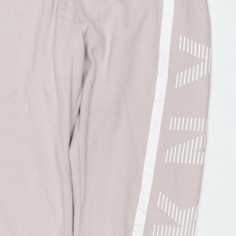 DKNY Women Pink M Jogger Sweatpants Logo Stripe Drawstring