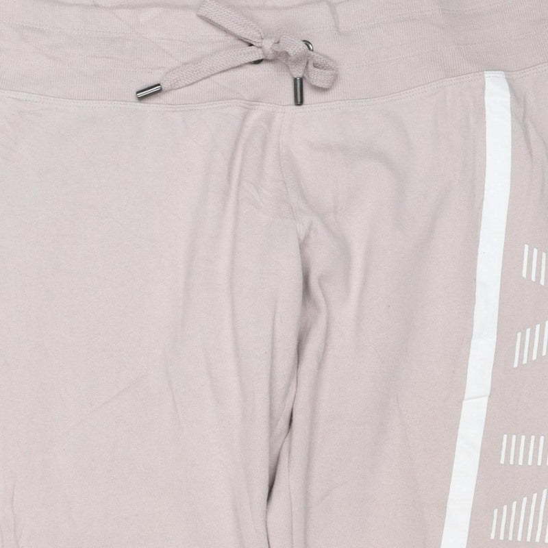 DKNY Women Pink M Jogger Sweatpants Logo Stripe Drawstring