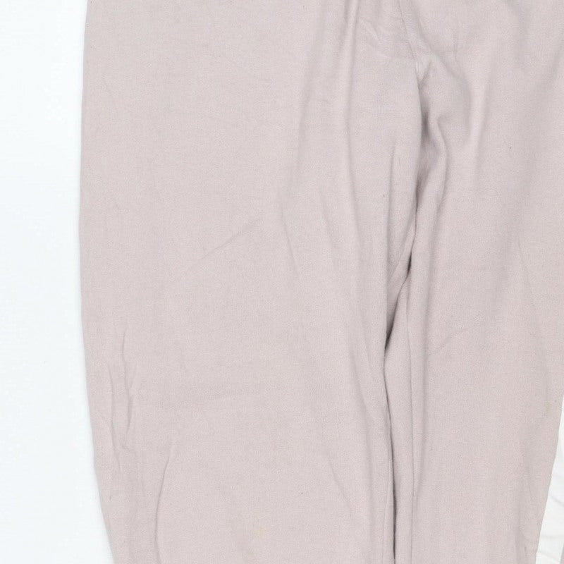 DKNY Women Pink M Jogger Sweatpants Logo Stripe Drawstring