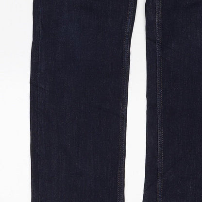 Marks & Spencer Women’s Blue Skinny Slim Jeans UK 10 Regular Stretch