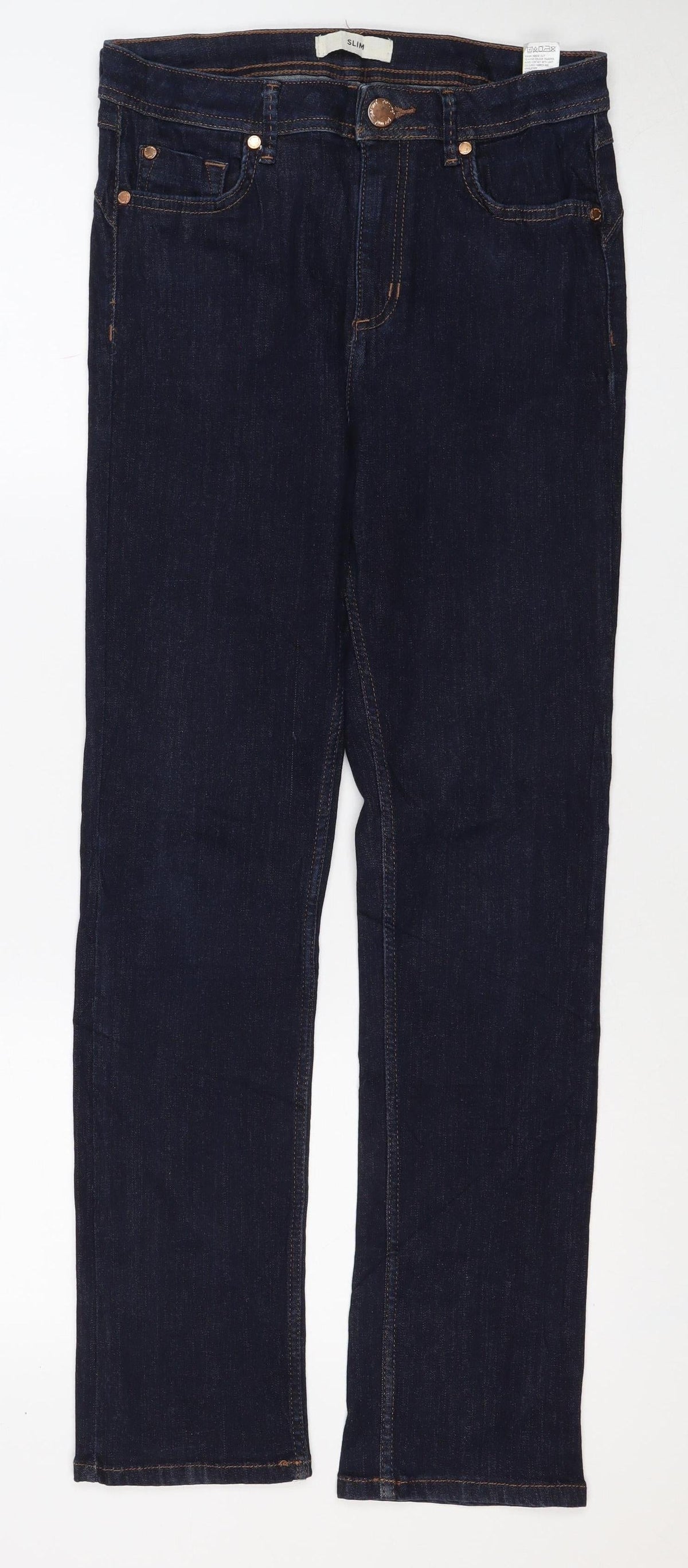 Marks & Spencer Women’s Blue Skinny Slim Jeans UK 10 Regular Stretch