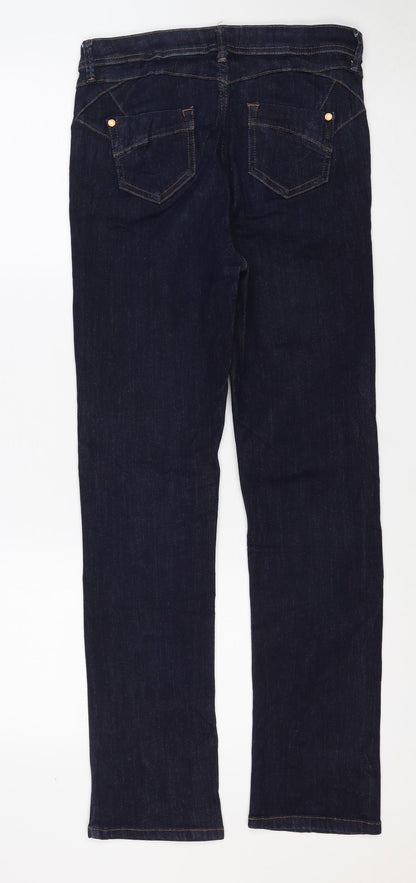 Marks & Spencer Women’s Blue Skinny Slim Jeans UK 10 Regular Stretch
