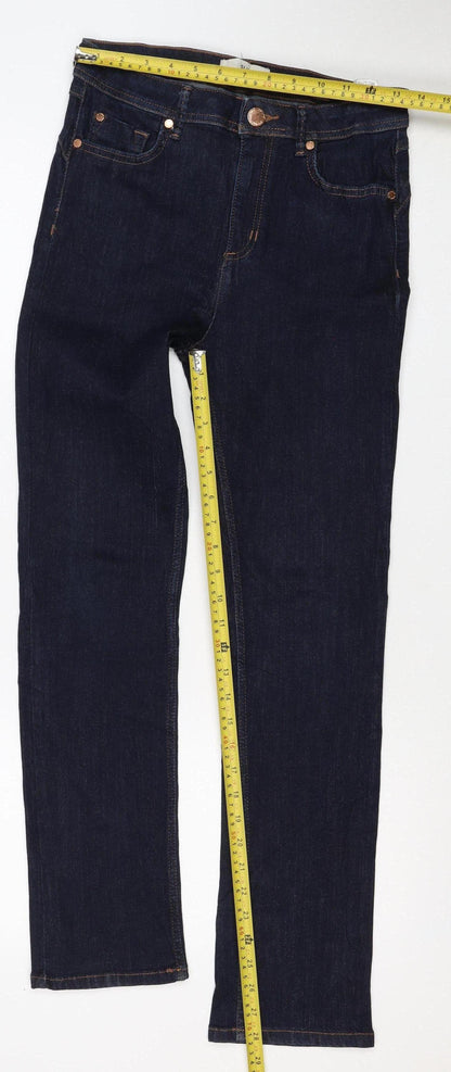 Marks & Spencer Women’s Blue Skinny Slim Jeans UK 10 Regular Stretch