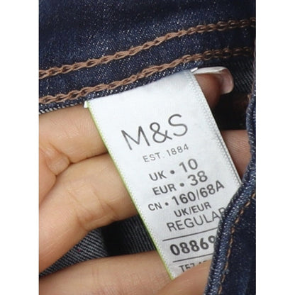 Marks & Spencer Women’s Blue Skinny Slim Jeans UK 10 Regular Stretch