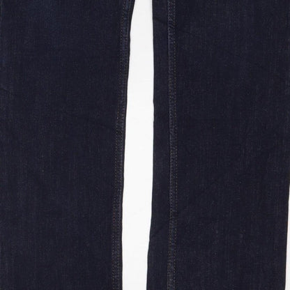 Marks & Spencer Women’s Blue Skinny Slim Jeans UK 10 Regular Stretch