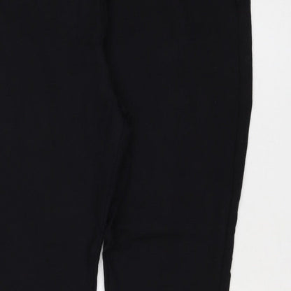 Marks and Spencer Women Black Size 18 Regular Straight Trousers