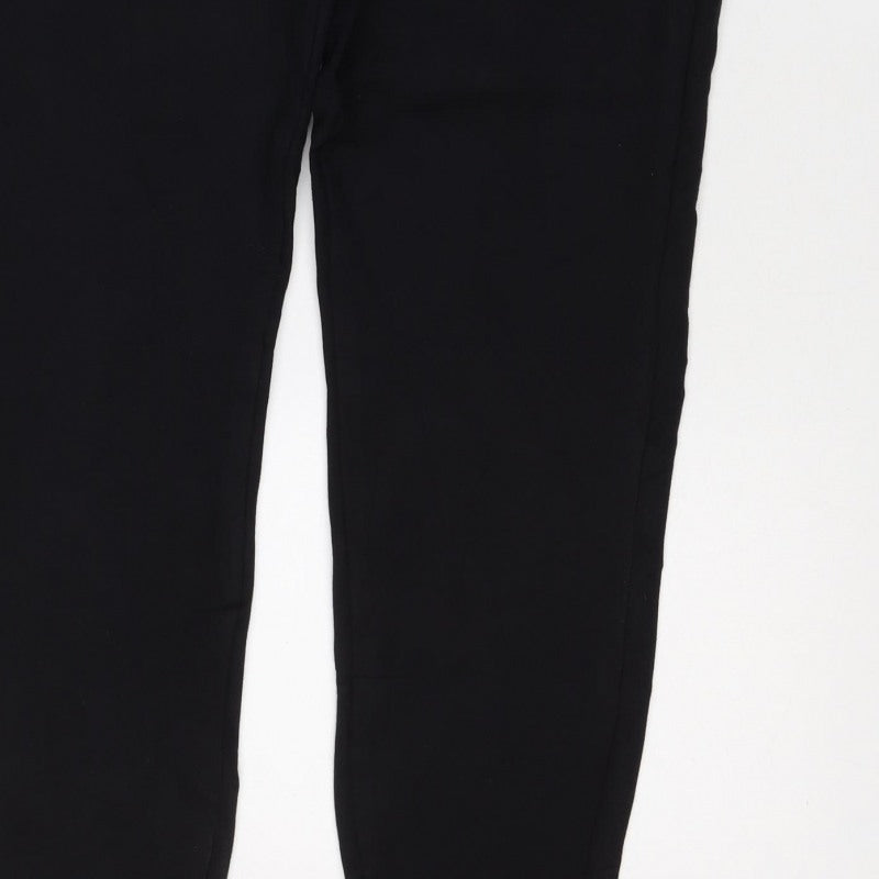 Marks and Spencer Women Black Size 18 Regular Straight Trousers