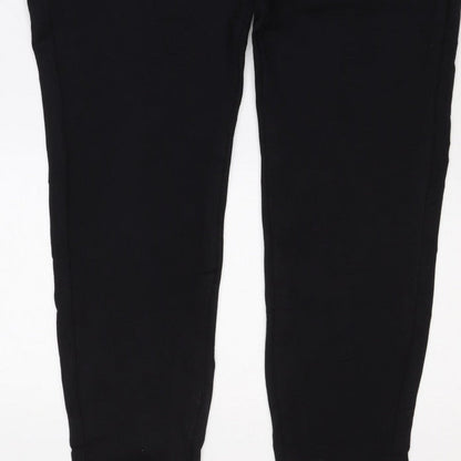 Marks and Spencer Women Black Size 18 Regular Straight Trousers