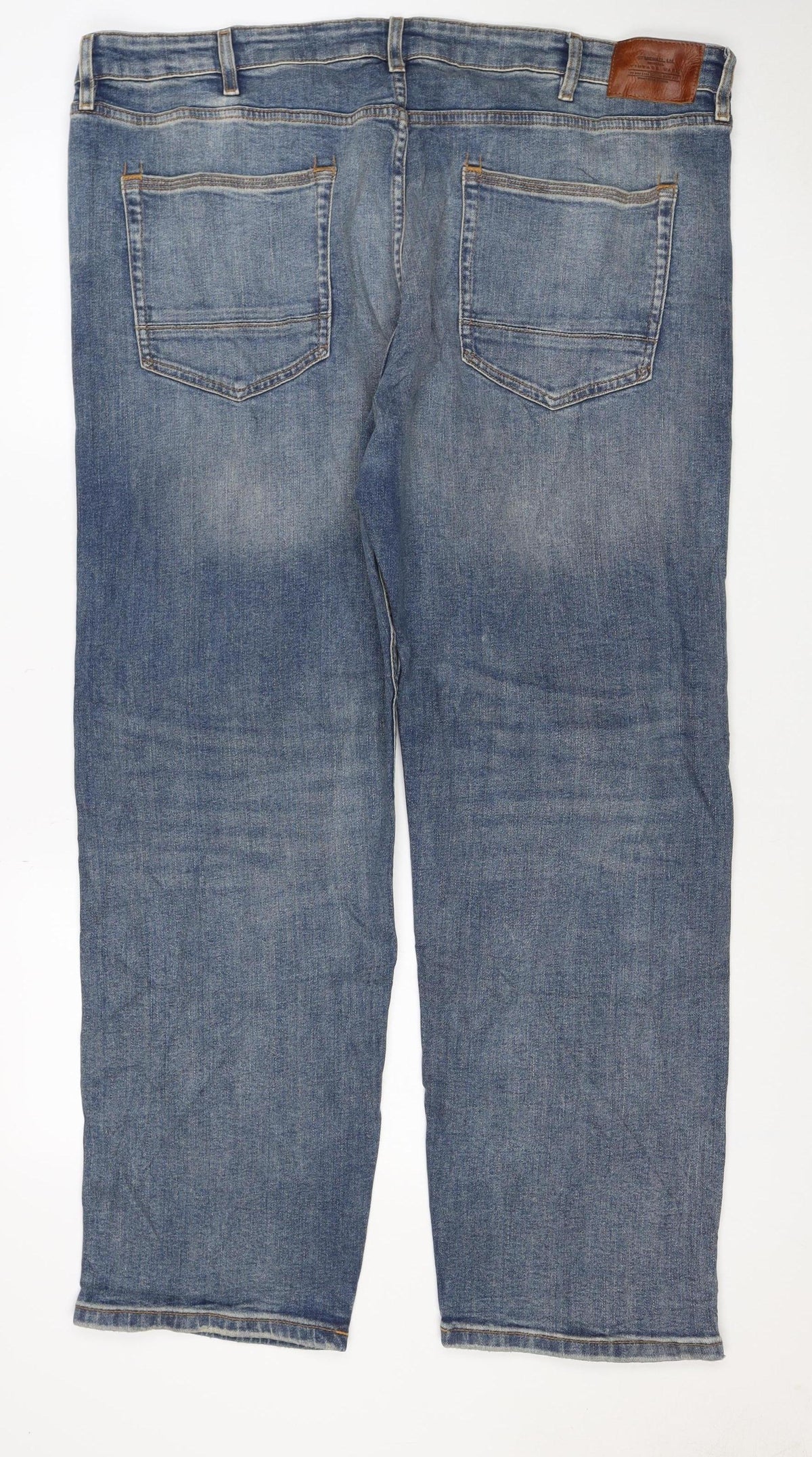 Marks and Spencer Men’s Blue Straight Fit Jeans W34 L29 Stretch Denim